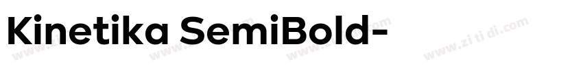 Kinetika SemiBold字体转换
